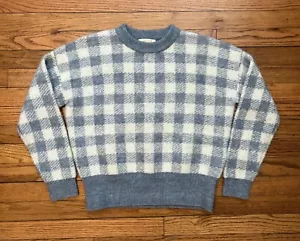 La Maille Sezane Paris Rue Saint Fiacre Alpaca Blend Plaid Sweater (size: XS) - Picture 1 of 3