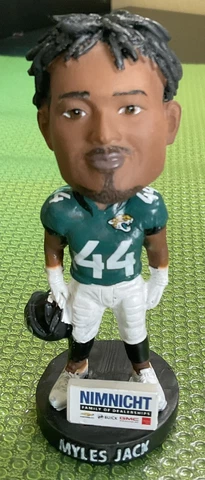 New In Box Exclusive Myles  Jack Bobblehead  #44 Jacksonville Jaguars Cover
