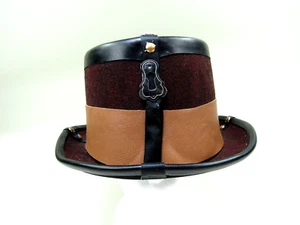 Steampunk Hat Halloween Outfit Costume Accessory Brown New with Tags - Picture 1 of 9