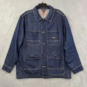 Patagonia Iron Forge Denim Chore Jacket Men XXL Rancher Barn Workwear Streetwear - Picture 1 of 23