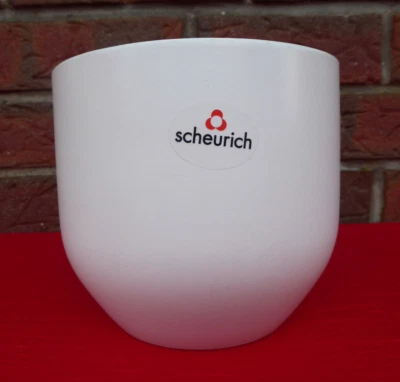 Scheurich Blumentopf Keramik Blumen-Übertopf rund weiß Ø oben ca. 14 cm & ca. 12 - Bild 1 von 4