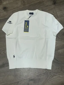 Polo Ralph Lauren Womens US Open Short Sleeve White Sweater SZ. XL NWT MSRP $90 - Picture 1 of 6