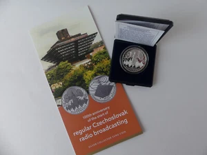 SLOWAKEI 2023 10 EURO SILBER MÜNZE COIN PP PROOF - 100 JAHRE RUNDFUNK - - Picture 1 of 8