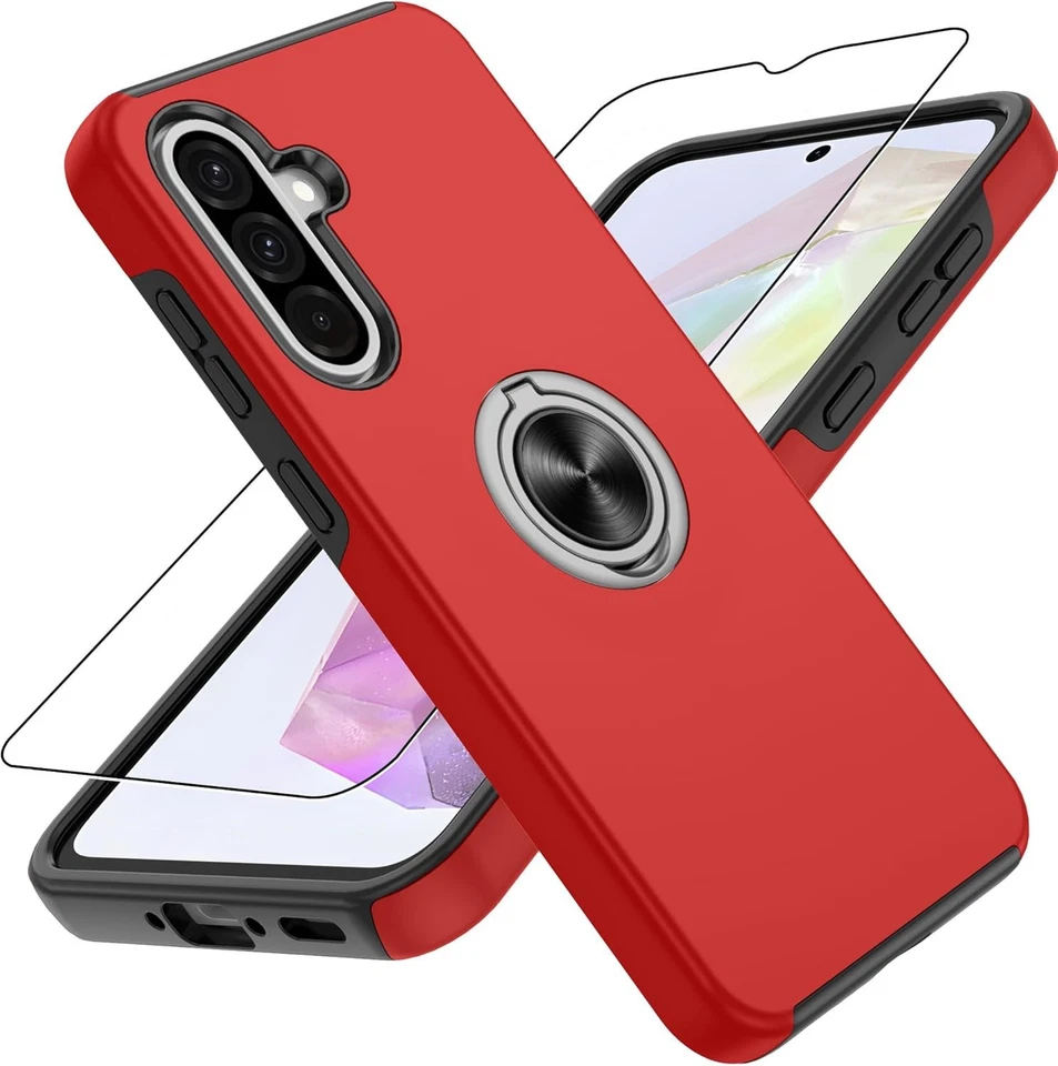 Case For Samsung Galaxy A36 5G Magnetic Ring Shockproof Cover Screen Protector - Image 1 of 1