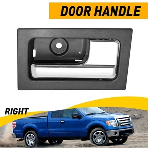 9L3Z1522600CB Door Handle Inner For 09-2014 Ford F-150 Silver W/ Chrome Lever EW - Picture 1 of 11