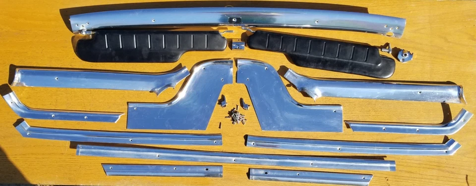 Juego de viseras 65 1965 Thunderbird Ford T Bird 1964-66 TODO adorno cromado piezas Foto 1 de 4