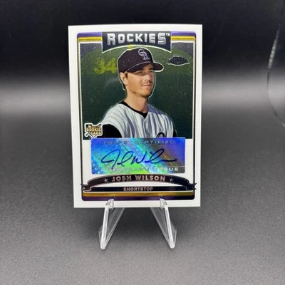 2006 Topps Chrome Josh Wilson Rookie Auto RC #351 Rockies - Image 1 of 2