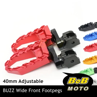 Clavijas de pie Buzz Rider 40 mm extensibles para Suzuki GSXR 600 06-21 20 19 18 17 16 15 14 Foto 1 de 4