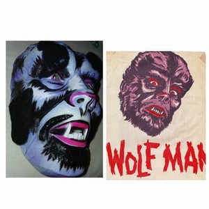 Circa 1964 Van Dam Mani-Yack THE WOLFMAN Mask - Made In France - RARE! - Picture 1 of 10