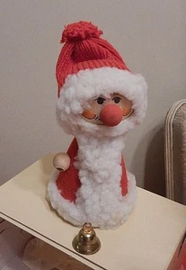 Original Swedish Tomte  Folk Art Wood Santa Claus Christmas Figure  Vintage - Foto 1 di 2