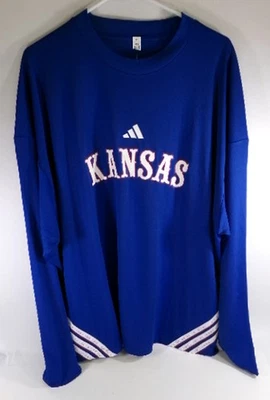 Kansas Jayhawks KU Team Issued Kansas Blue Basketball Shooting Shirt Small - Image 1 of 3