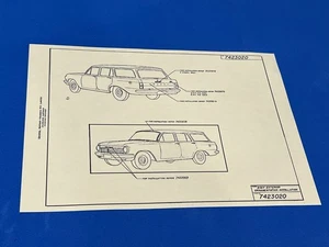 EH HOLDEN WAGON BODY EXTERIOR ORNAMENTAION INSTALLATION DIAGRAM COPY OF NASCO - Picture 1 of 3