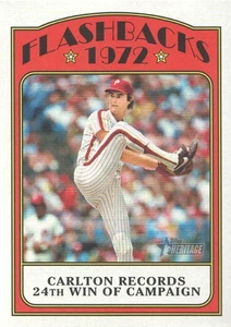 2021 Topps Heritage Baseball Flashbacks #BFBSC Steve Carlton - Picture 1 of 2