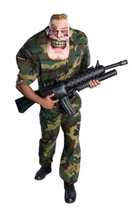 VESTIDO ELEGANTE SOLDADO DE CASTIGO CORPORAL PARA HOMBRES INFATABLE ADULTO DISFRAZ DE HALLOWEEN - Imagen 1 de 2