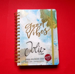 sigel Spiral Kalender Jolie "Good Vibes" 2026, A5 Wochenkalender - Bild 1 von 1