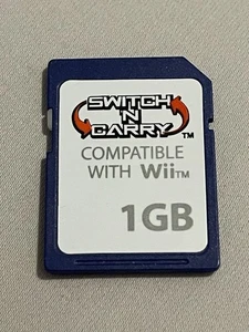 Switch N Carry 1GB SD Card Compatible With Nintendo Wii (100% Tested & Working!) - Picture 1 of 4