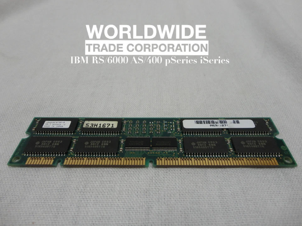 IBM 4115 53H1671 128MB EDO DRAM DIMM Memory for 7043-140 POWER PC 604e RS6000 - Image 1 of 3