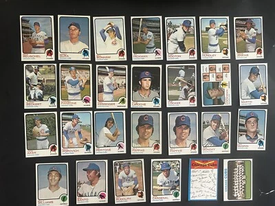 1973 Topps CHICAGO CUBS Полный КОМАНДНЫЙ Набор РОН САНТО Билли УИЛЬЯМС Дженкинс ГУРА - Изображение 1 из 3