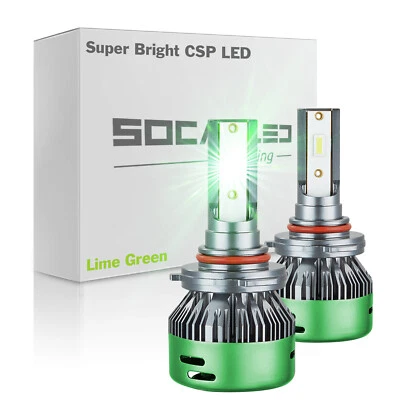 2x HB4 9006 9012 LED Fog Light Headlight Bulb Conversion Kit CSP 3570 Lime Green - Image 1 of 4