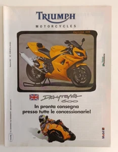 WERBUNG WERBUNG TRIUMPH DAYTONA 600 - Bild 1 von 1