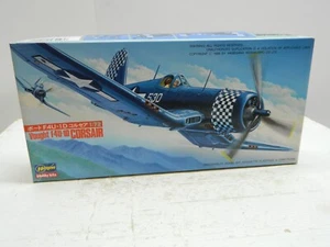 Hasegawa 1:72 Vought F4U-1D Corsair US Navy Marines Fighter + Brass Kit 511 - Picture 1 of 9