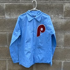 *DEADSTOCK* VTG Vintage PHILADELPHIA PHILLIES SGA English Leather Raincoat NWT