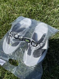 OOFOS OOlala Recovery Sandals Limited White Black Leopard Womens 8 (39) NIP