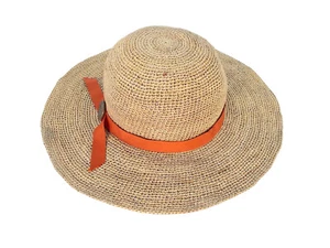 BRIXTON Alana Natural Ala Ancha Floppy Rafia Sombrero para el Sol Para Mujer L - Imagen 1 de 9