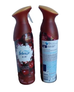 Febreze Air Limited Edition Fresh-Twist Cranberry  8.8oz. - Lot of 2 - Picture 1 of 2