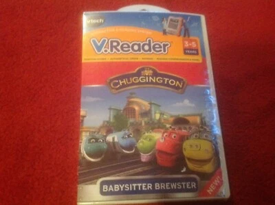 Vtech V Reader Chuggington 3-5 Years E Book System Babysitter Brewster-NEW! Mint - Image 1 of 4