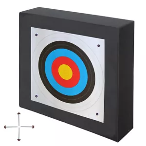 Zielscheibe Bogenschießen extrastark Polifoam 80x80x17 mit Papierauflage - Bild 1 von 2
