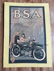 Vintage B.S.A. Motor Bicycles Cardboard Frame Advertising Poster Size 20”x 28”