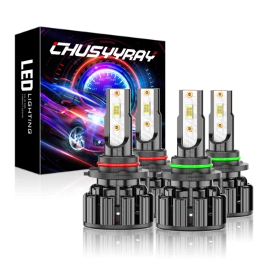 For Oldsmobile Cutlass Ciera 1987-1996 - 4pcs LED Bulbs Headlight Conversion Kit - Image 1 of 4