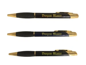 D&D Gifts Dungeon Master DM Engraved Coated Brass Pen Dungeon Dragons Nerdy Gift - Picture 1 of 4