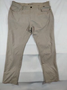 Travis Mathew Pants Men's 40 Chino Five Pockets Performance Stretch Golf Tan - Picture 1 of 10