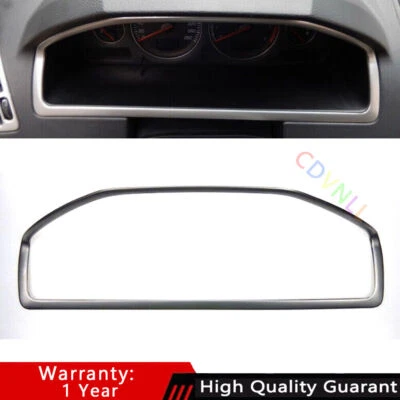 Ajuste para Volvo XC90 2003-2014 Tablero de instrumentos de acero plateado mate Panel Cubierta Borde Foto 1 de 4