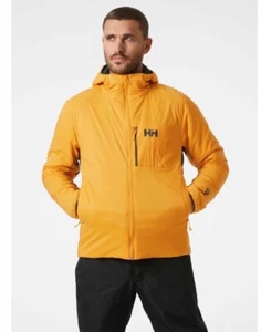 Helly Hansen Men's Odin Stretch Softshell Jacket Sz M NWTO Orange Black - Picture 1 of 7