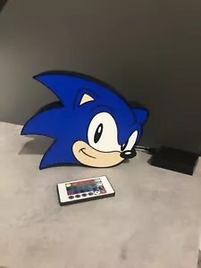 Sonic The Hedgehog lamp led light Games Room Man Cave Garage Light - Picture 1 of 2