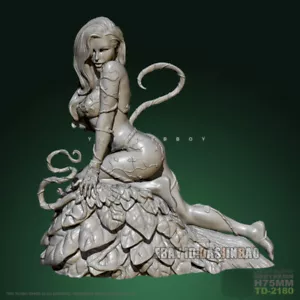 Poison Ivy Unpainted 1/24 Resin Female Figure Beauty Girl Model Kit Unassembled - Picture 1 of 6