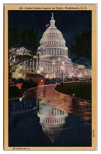 Campidoglio degli Stati Uniti di notte Washington D.C. Riflesso - Foto 1 di 2