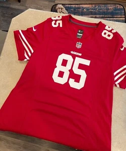 Nike On Field NFL San Francisco 49ers Vernon Davis xl Jersey Football Woman’s - Picture 1 of 8