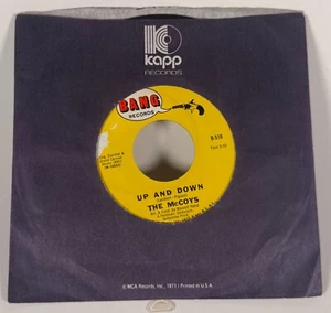 THE MCCOYS 45 RPM UP AND DOWN / IF YOU TELL A LIE - VG - Picture 1 of 3