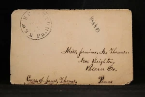 Civil War: New Brighton, Pa. 1863 Cover + Civil War Related Letter - Picture 1 of 5
