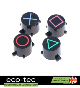 Kit de botones de repuesto ABXY negros para controladores Sony PS4 - Imagen 1 de 5