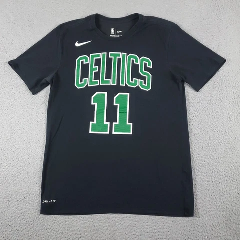 Nike Boston Celtics T Shirt Mens Medium Black Kyrie Irving Short Sleeve NBA * Cover