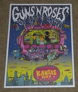 Guns N Roses 2023 Kansas City Stadium Tour Konzert Poster 18x24 Limitiert 119/250 - Bild 1 von 5