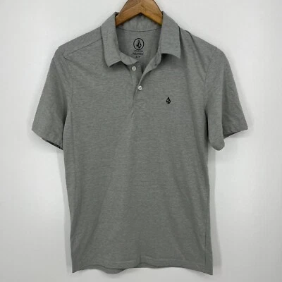 Volcom Polo Shirt Men's Size S Gray Short Sleeve Collared Stone Logo - Image 1 of 4