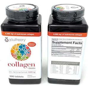 Youtheory Collagen Advanced Formula Tablets - 390 ct (2-Pack for 780 Ct) - Picture 1 of 7