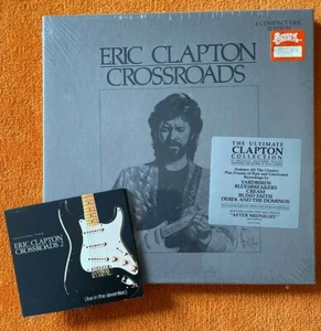 FACTORY SEALED-Eric Clapton "Crossroads" 1st Press Box +"Crossroads 2" Promo CD - Imagen 1 de 6