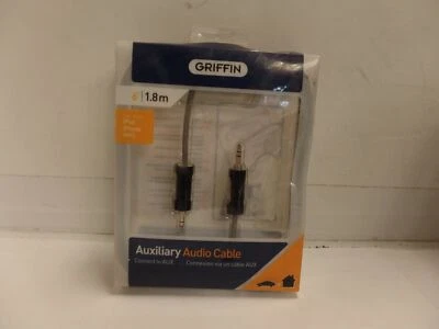 GRIFFIN 6"/1.8M AUXILIARY AUDIO CABLE, IPOD,IPHONE AND MP3 - Image 1 of 4